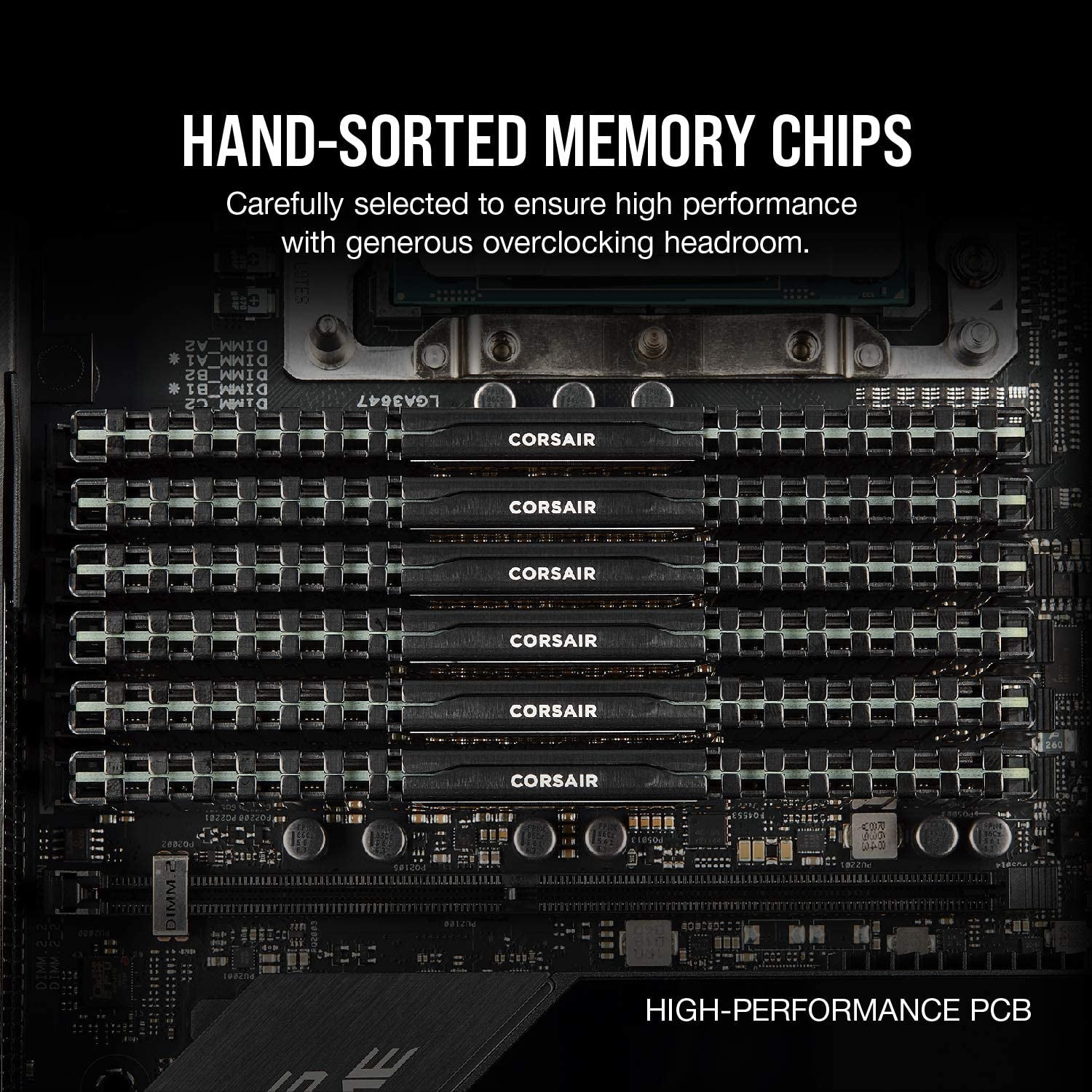 VENGEANCE LPX DDR4 RAM 16GB (2X8Gb) 3200Mhz CL16-18-18-36 1.35V Intel AMD Desktop Computer Memory - Black (CMK16GX4M2B3200C16)